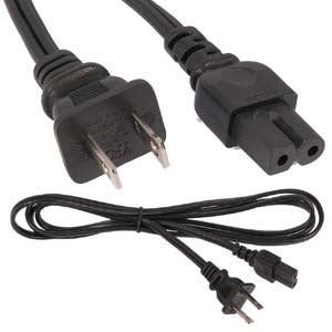 2-Prong Polarized Power Cord NIMA1-15 to C7 18/2 2-Prong Polarized Power Cord NIMA1-15 to C7 18/2